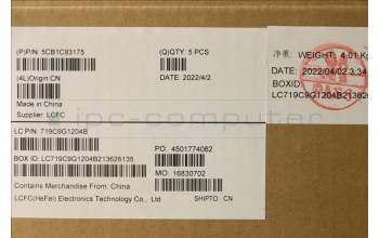 Lenovo 5CB1C93175 COVER Upper Case ASM_ITA L82JS SGw/WHWRF