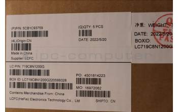 Lenovo 5CB1C93759 COVER Upper Case ASM_SPA L82K8 GY