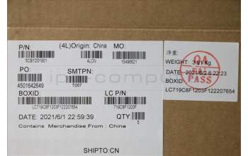 Lenovo 5CB1D01901 COVER Upper Case ASM_UKR L82NX IG_FP_U