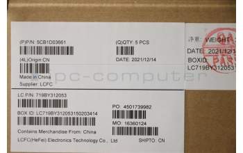 Lenovo 5CB1D03661 COVER Upper Case ASM_SPA L81W1 NFPBKLIPC