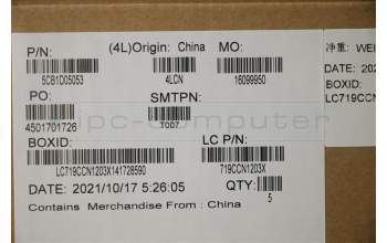 Lenovo 5CB1D05053 COVER Upper Case ASM_ARA L82JH BU WH