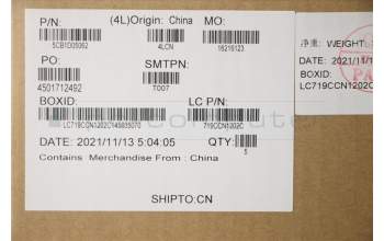 Lenovo 5CB1D05062 COVER Upper Case ASM_USA ENG L82JH BU WH