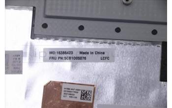 Lenovo 5CB1D05076 C-Cover with keyboard,Portuguese,Phantom Blue,White Backlight