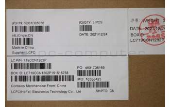 Lenovo 5CB1D05076 COVER Upper Case ASM_POR L82JH BU WH
