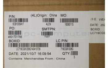 Lenovo 5CB1D05417 COVER Upper CaseASM_USAENGL82JDSGw/WHWRF