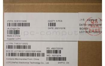 Lenovo 5CB1D10496 COVER Upper Case ASM_SWS L82JF SGw/WHWRF