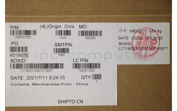 Lenovo 5CB1D12352 COVER Upper Case ASM_TC L82JK BU WH