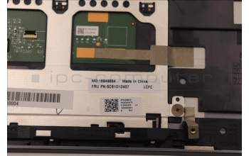 Lenovo 5CB1D12407 C-Cover with keyboard, Spanish, Storm Grey, UK