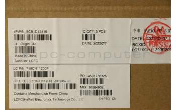 Lenovo 5CB1D12419 COVER Upper Case ASM_ARA L82N7 SG