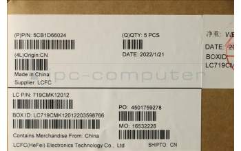 Lenovo 5CB1D66024 COVER Upper Case ASM_SWS L82NJ S/G DIS