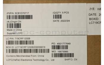 Lenovo 5CB1D70717 COVER Upper Case ASM_NORDICL21B1