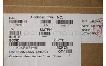 Lenovo 5CB1E21603 COVER Upper Case ASM_ENG 5M GL NC