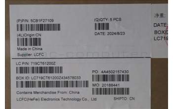 Lenovo 5CB1F27109 COVER Upper Case ASM_SLV L82LX NFPAB