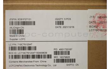 Lenovo 5CB1F27131 COVER Upper Case ASM_RUS L82LX NFPCG