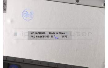 Lenovo 5CB1F27137 COVER Upper Case ASM_NORDIC L82LX NFPCG