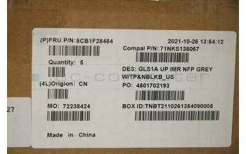 Lenovo 5CB1F28484 COVER UpperCaseASM_ENG C82R0 NFP CG