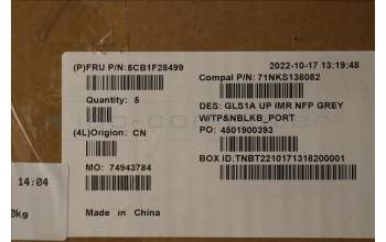 Lenovo 5CB1F28499 COVER UpperCaseASM_POR C82R0 NFP CG