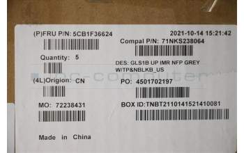 Lenovo 5CB1F36624 COVER UpperCaseASM_ENG C82R1 NFP CG