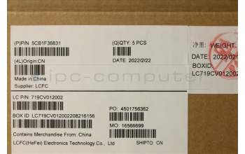 Lenovo 5CB1F36831 COVER Upper Case ASM_LA SPA L82QX NFP BK