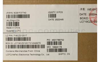 Lenovo 5CB1F37740 COVER Upper Case ASM_FRA L82RF SG w/RGB