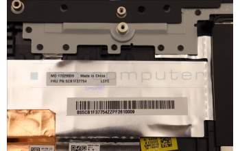 Lenovo 5CB1F37754 COVER Upper Case ASM_POR L82RF SG w/RGB