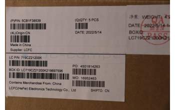 Lenovo 5CB1F38539 COVER Upper Case ASM_NORDIC L82RF SGw/WH