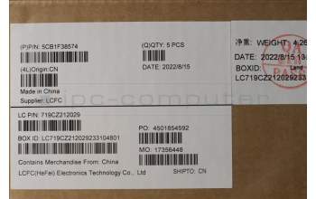 Lenovo 5CB1F38574 COVER Upper Case ASM_SLV L82RF ST w/BU