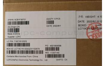 Lenovo 5CB1F38701 COVER Upper Case ASM_FRA L82RB CLGY RGB