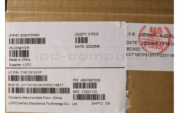 Lenovo 5CB1F39091 COVER Upper Case ASM_TC L82RB STGY RGB