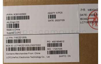 Lenovo 5CB1H22920 COVER Upper Case ASM_BUL L82RC STGY