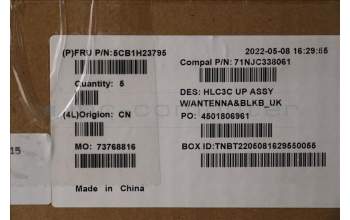 Lenovo 5CB1H23795 COVER Upper Case ASM_UKE C 82UD BL