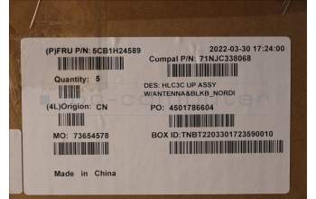 Lenovo 5CB1H24589 COVER Upper Case ASM_NORDIC C 82UD BL