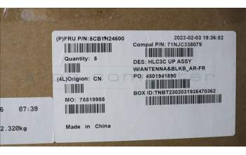 Lenovo 5CB1H24600 COVER Upper Case ASM_FRA/ARA C 82UD BL