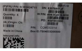 Lenovo 5CB1H24711 COVER Upper Case ASM_CZE/SLK W 21AT SG