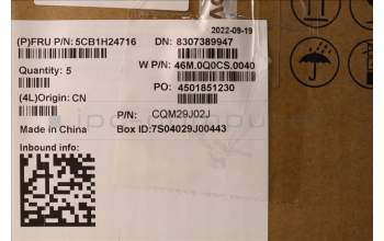 Lenovo 5CB1H24716 COVER Upper Case ASM_FRA W 21AT SG