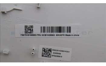 Lenovo 5CB1H38863 COVER Upper Case ASM_SLV C 82S9 WHT