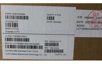 Lenovo 5CB1H43484 COVER Upper Case ASM_SLV L82RJ FP AG BL