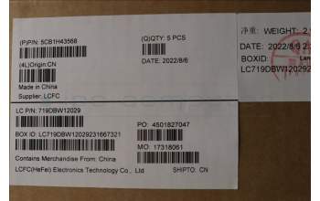 Lenovo 5CB1H43568 COVER Upper Case ASM_GER L82RJ FP MB BL