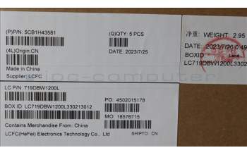 Lenovo 5CB1H43581 COVER Upper Case ASM_SLV L82RJ FP MB BL