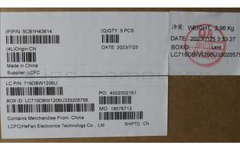 Lenovo 5CB1H43614 COVER Upper Case ASM_EURO ENG L82RJNFPAB