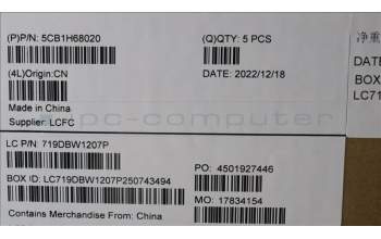 Lenovo 5CB1H68020 COVER Upper Case ASM_UKE L82RJ NFP MB BL