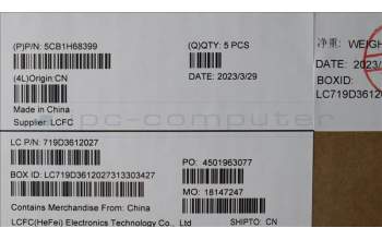 Lenovo 5CB1H68399 COVER Upper Case ASM_FRA L82RD CG RGB