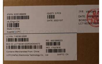 Lenovo 5CB1H68459 COVER Upper Case ASM_EURO ENG L82RDSGRGB