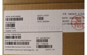 Lenovo 5CB1H68486 C-Cover with keyboard,Belgian,Storm Grey,White Backlight