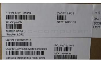 Lenovo 5CB1H68503 COVER Upper Case ASM_ITA L82RD SG WH