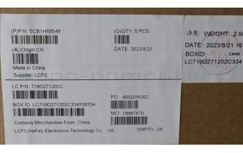 Lenovo 5CB1H68548 COVER Upper Case ASM_ENG L82R3 AB_NFP