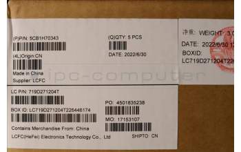 Lenovo 5CB1H70343 COVER Upper Case ASM_ENG L82R3 SA_NFP
