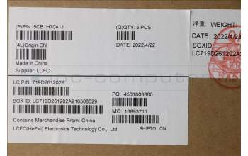 Lenovo 5CB1H70411 COVER Upper Case ASM_POR L82R4 FPCG