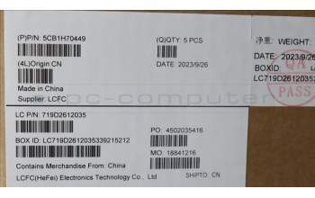 Lenovo 5CB1H70449 COVER Upper Case ASM_GER L82R4 FPSD