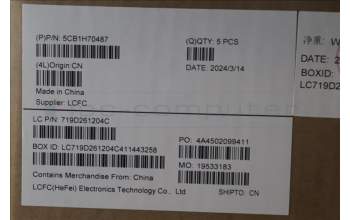 Lenovo 5CB1H70487 COVER Upper Case ASM_BEL L82R4 NFPAB